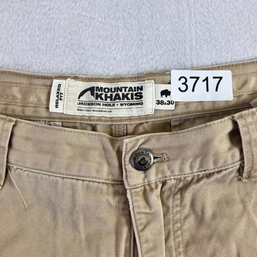 Mountain Khakis Jean Men 38x30 (36x29) Tan Teton Twill Relaxed Fit Gusseted Pant - Picture 5 of 13